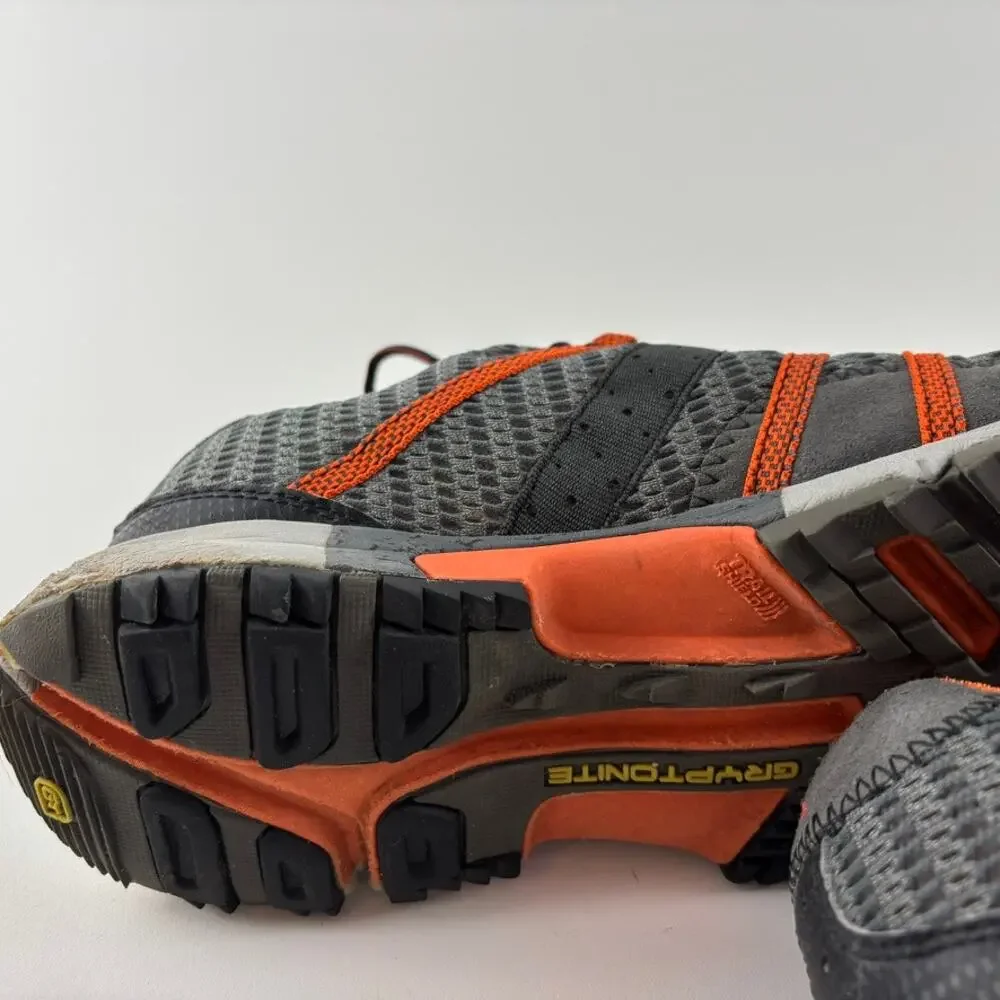 Montrail Trail Running Shoes Mens 9 Orange Black Gray Hiking